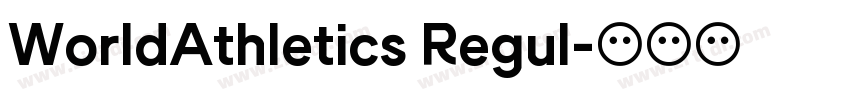 WorldAthletics Regul字体转换